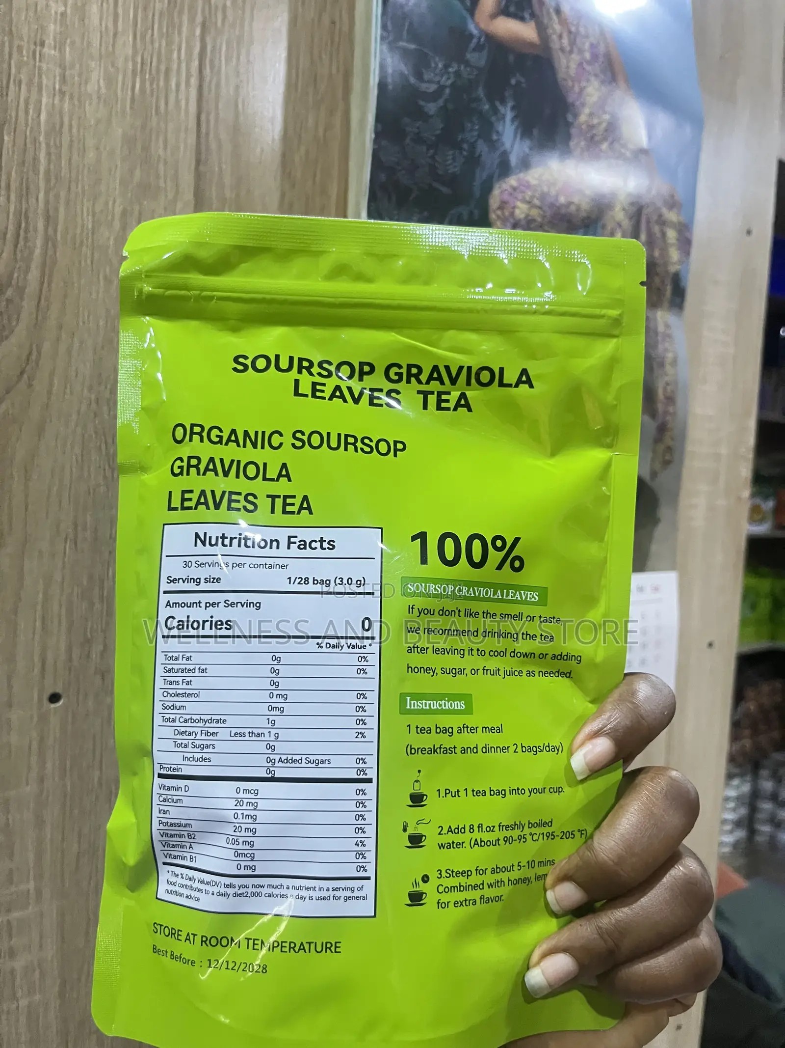 Soursop Leaves Tea | Natural Herbal Tea for Wellness Relaxation