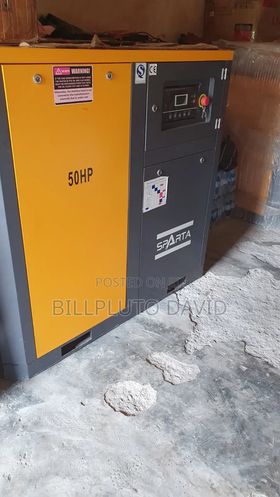 Quality Industrial Air Compressor 37kw 50hp Sparta Brand Standand Type