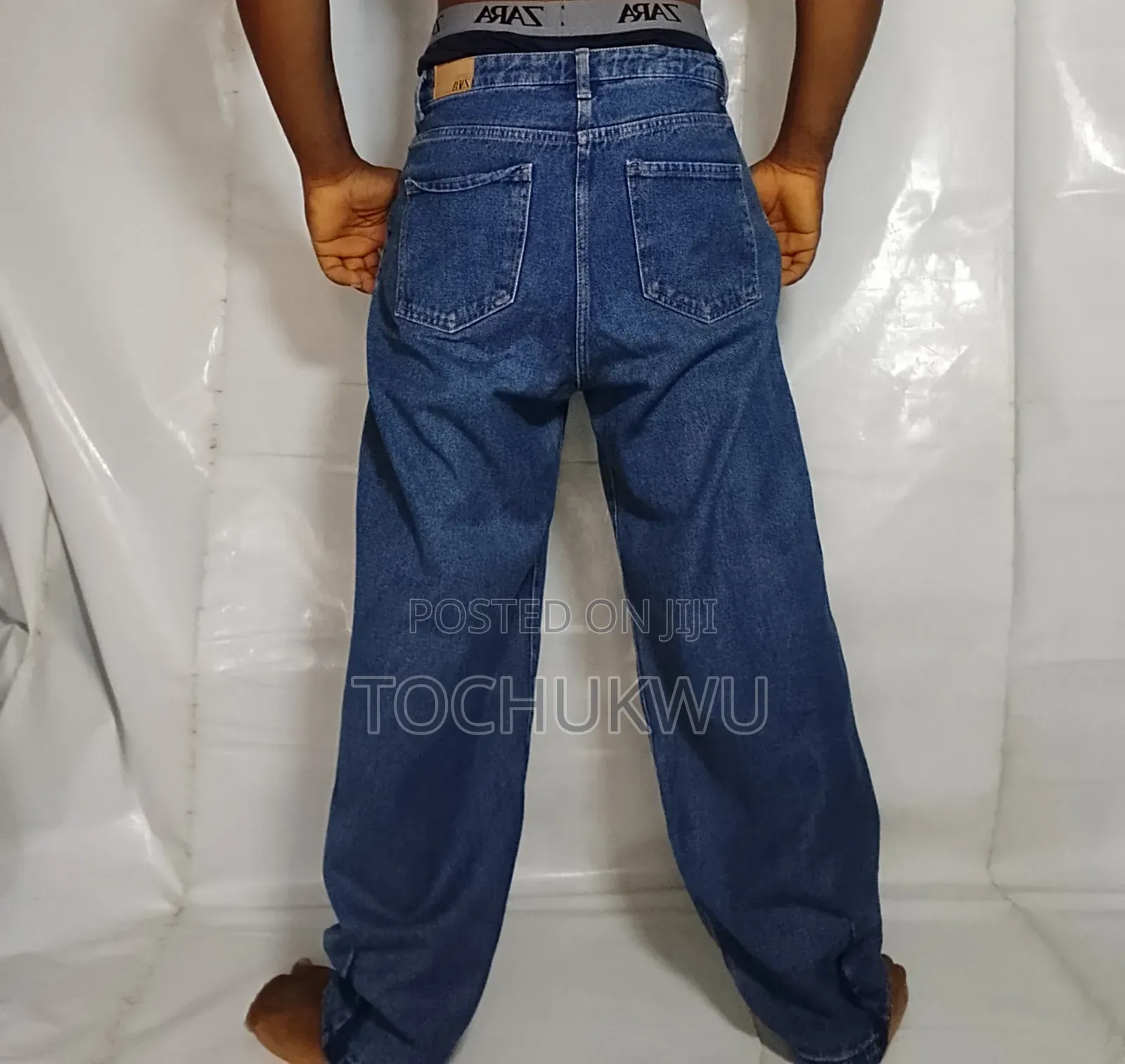 First Grade Thrift Blue High-Waist Jeans – Quality Fit (Okirika)