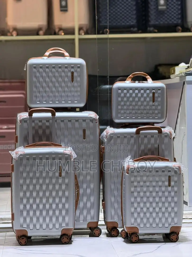 Quality Set of of 6 Swiss Polo Rubber Luggages
