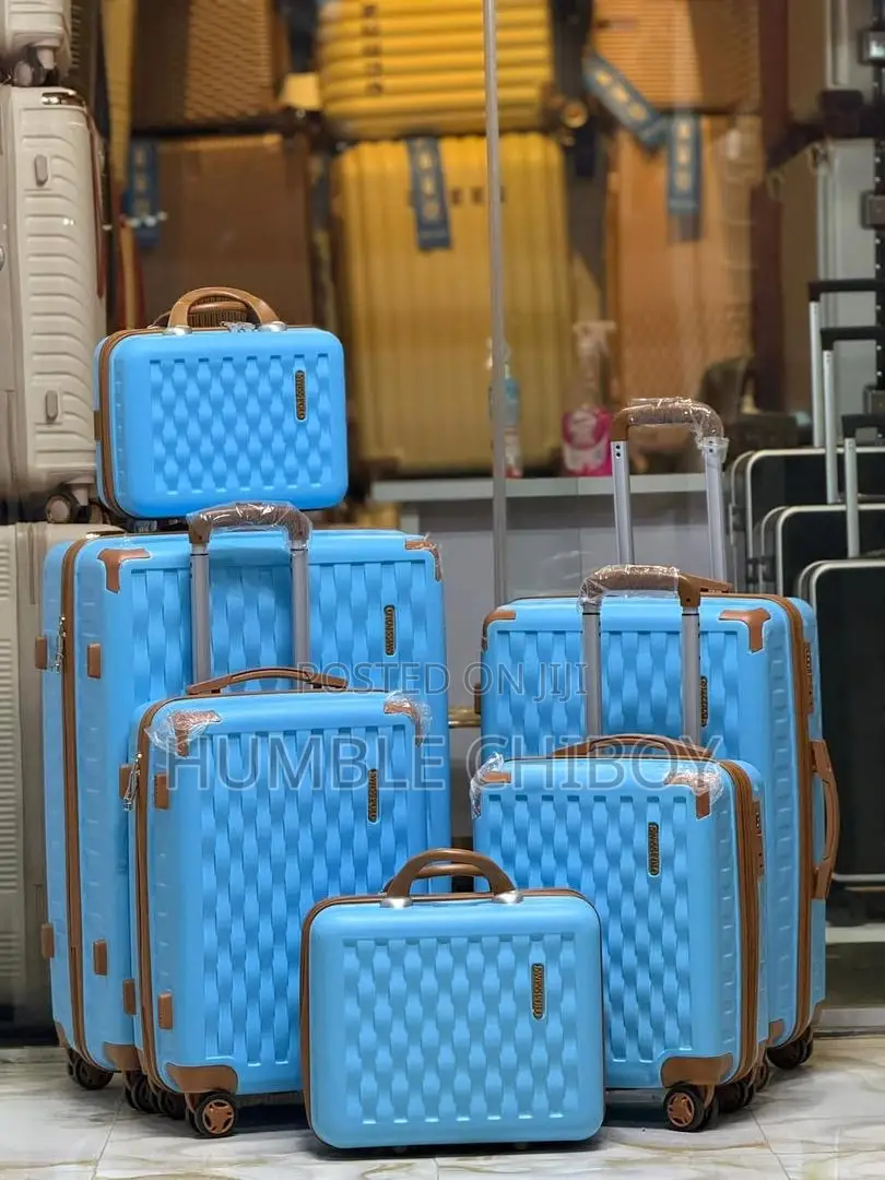 Quality Set of of 6 Swiss Polo Rubber Luggages