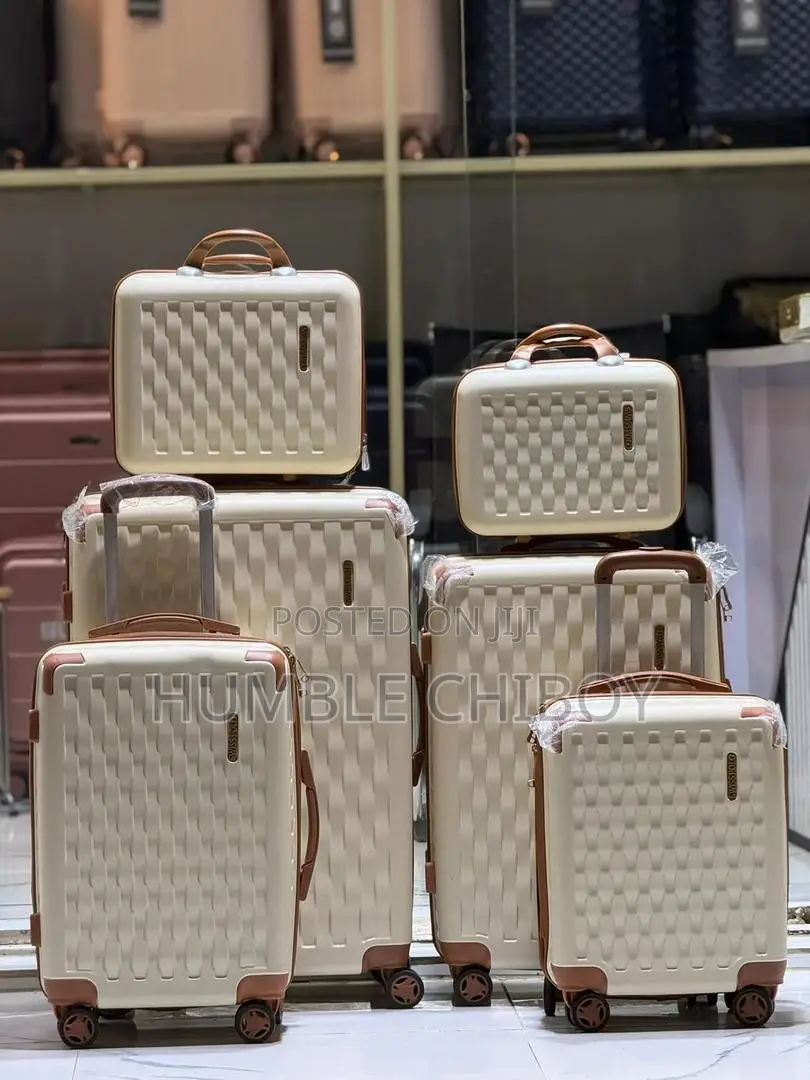 Quality Set of of 6 Swiss Polo Rubber Luggages