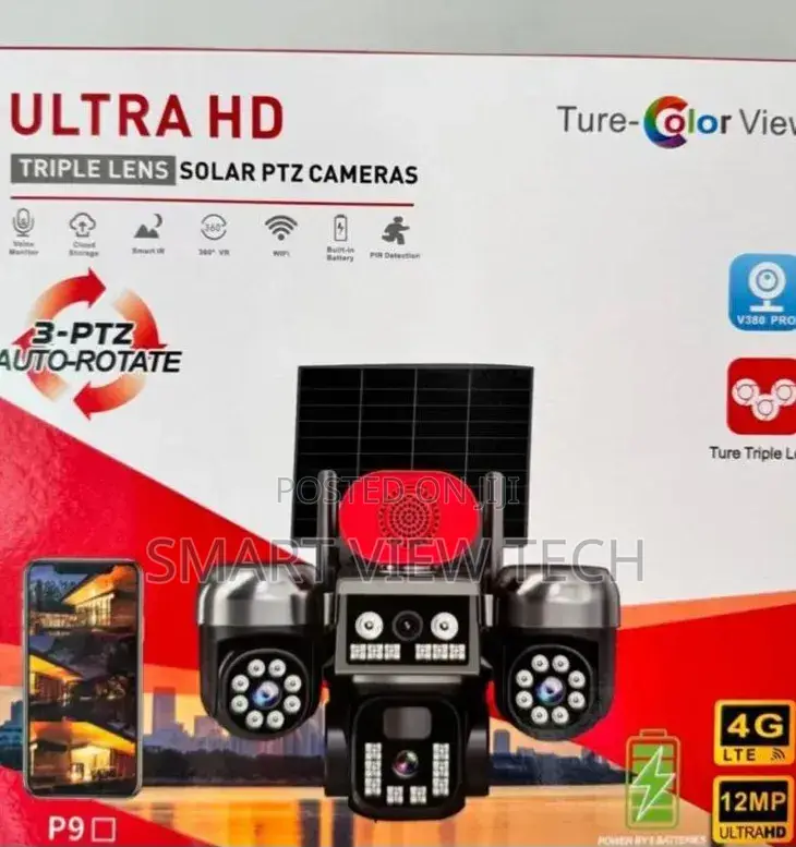4lens 4g Solar CCTV Camera – Wireless Outdoor PTZ Security