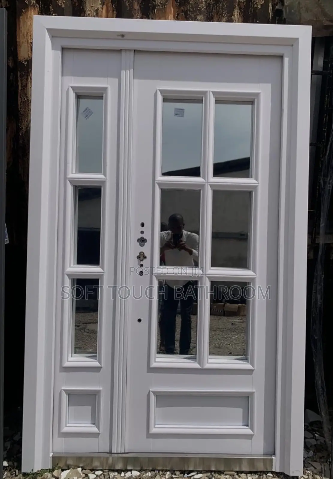 Luxury French Glass 4ft Door With Frame High Quality