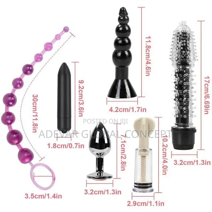 10 Pieces Set BDSM for Men and Women Anal Plugs Rings Vibrator Nipple
