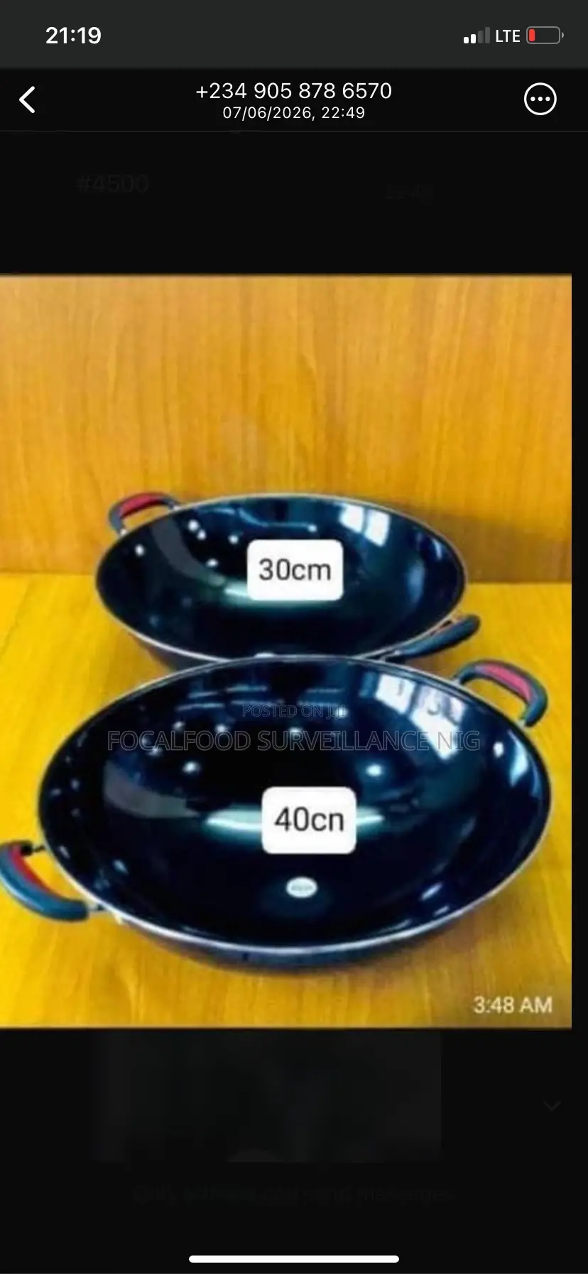 30 40cm Gas Cooker Kitchen Pan(40cm- 12,000, 30cm-10,500)