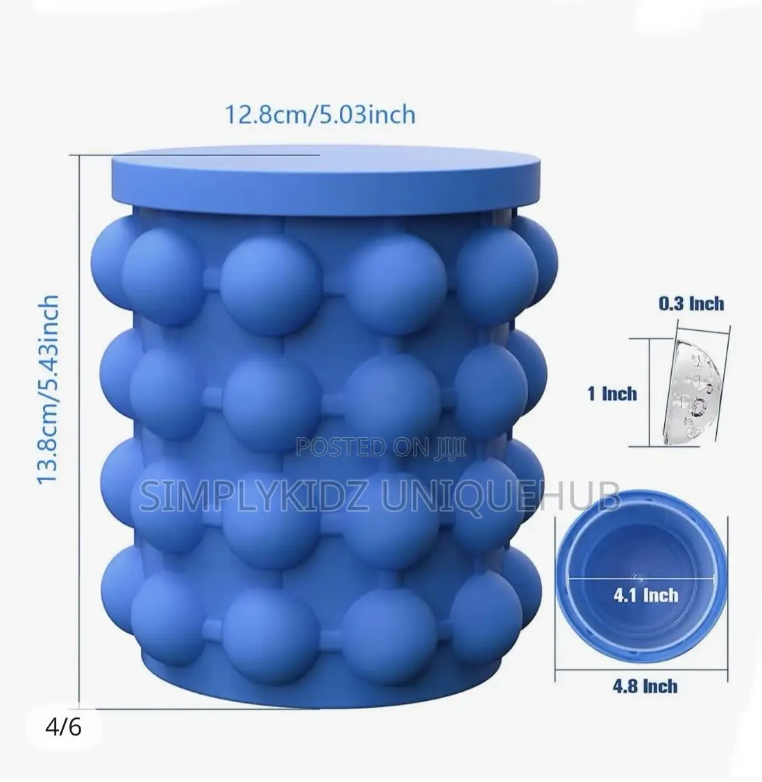 1pc-Silicone Ice Cube Maker Portable Bucket Wine Ice Cooler