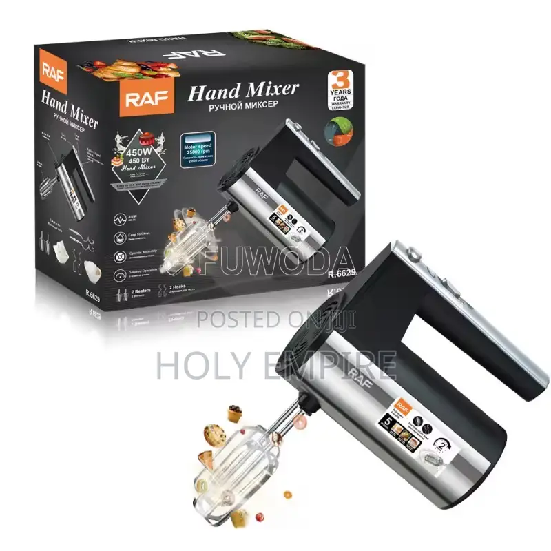 Powerful 5 Speed Electric Hand Mixer Portable Handheld Mixer