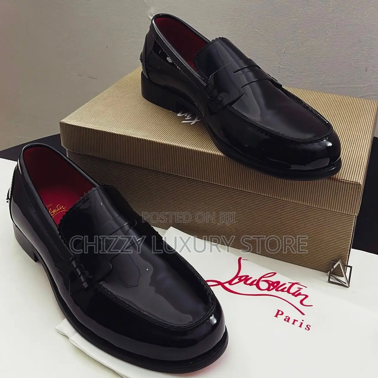 Christian Louboutin Quality Luxury Men Genuine Leather Shoe