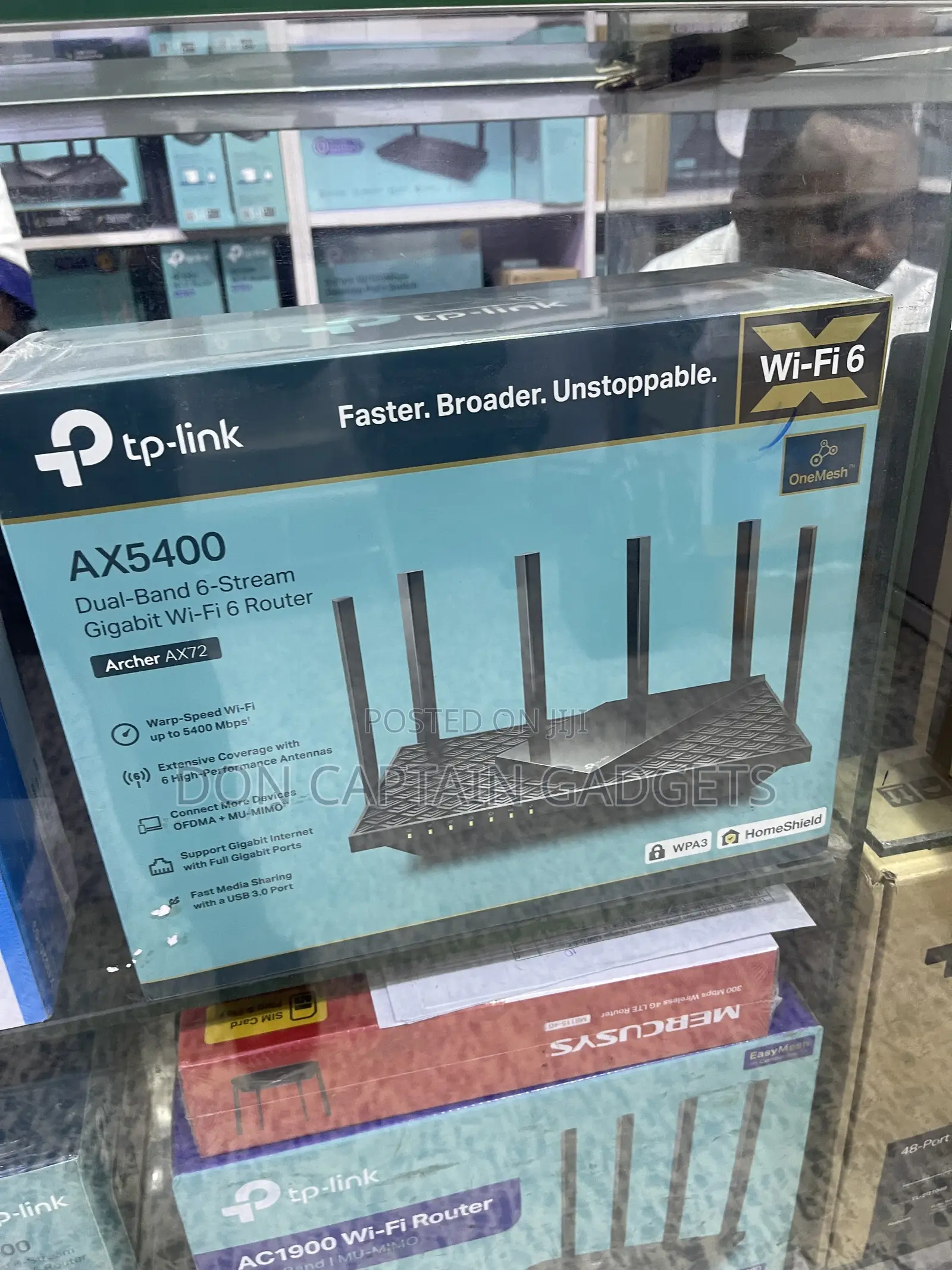 Tp-Link Ax5400 Archer Ax72 Dual Band 6 Stream Gigabit Wi-Fi 6 Router
