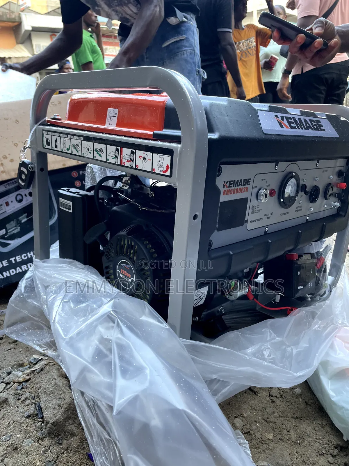 Kemage Km5800e2r Petrol Generator With Wheel Kit