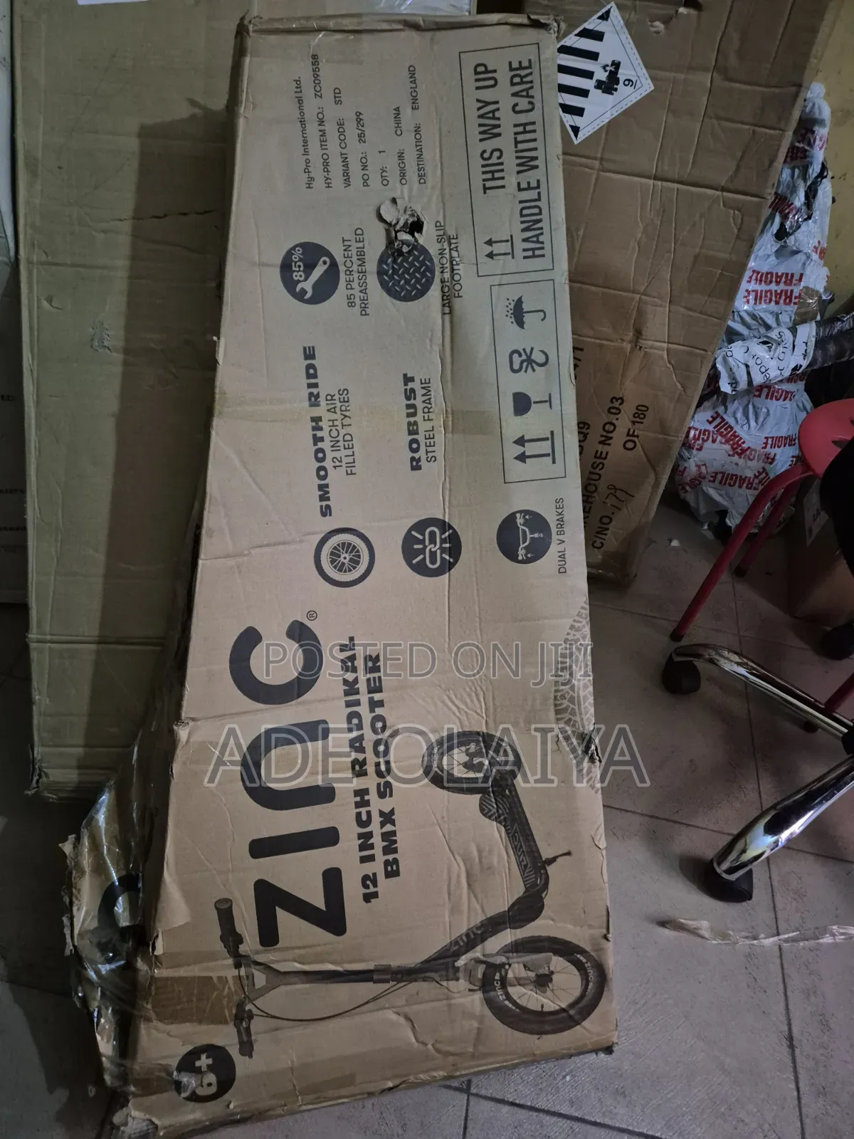Zinc Radikal 12-inch Bmx Scooter.