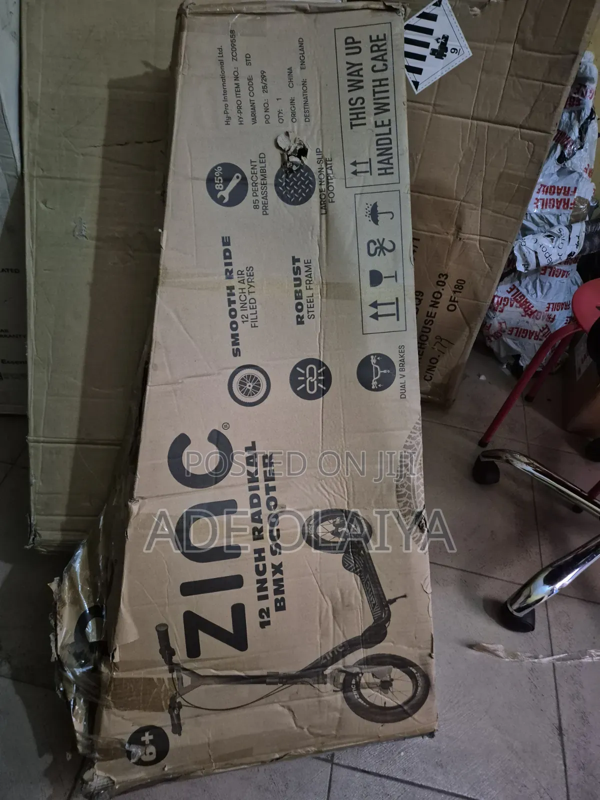 Zinc Radikal 12-inch Bmx Scooter.