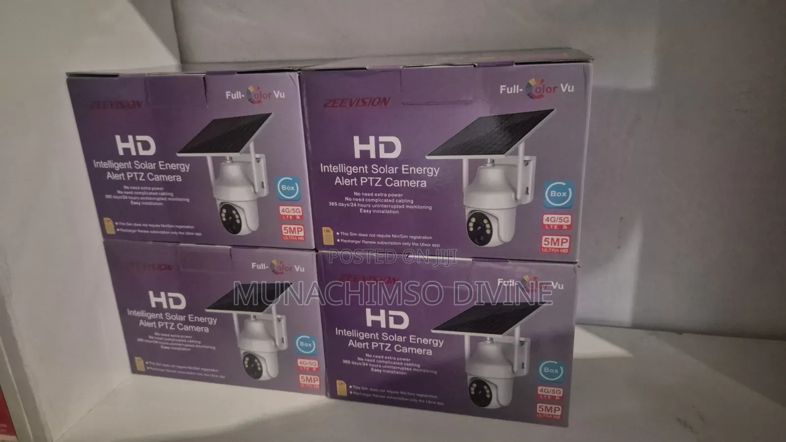 Ubox Single Lens Indoor Solar Camera