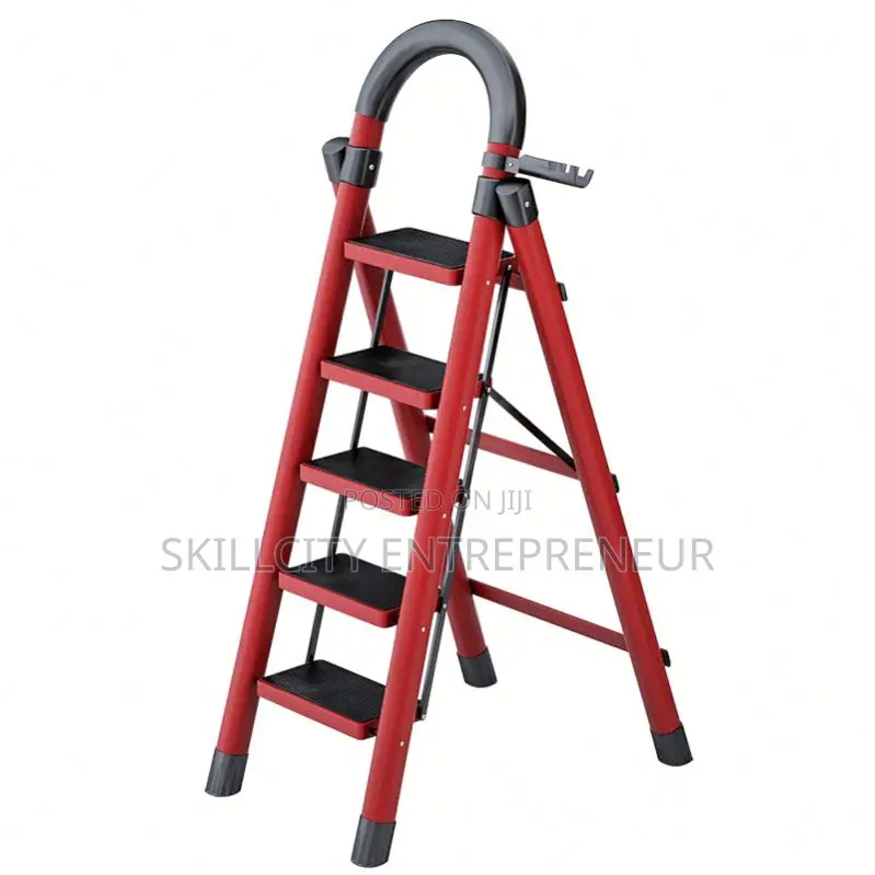 5-Step Folding Step With Handrail