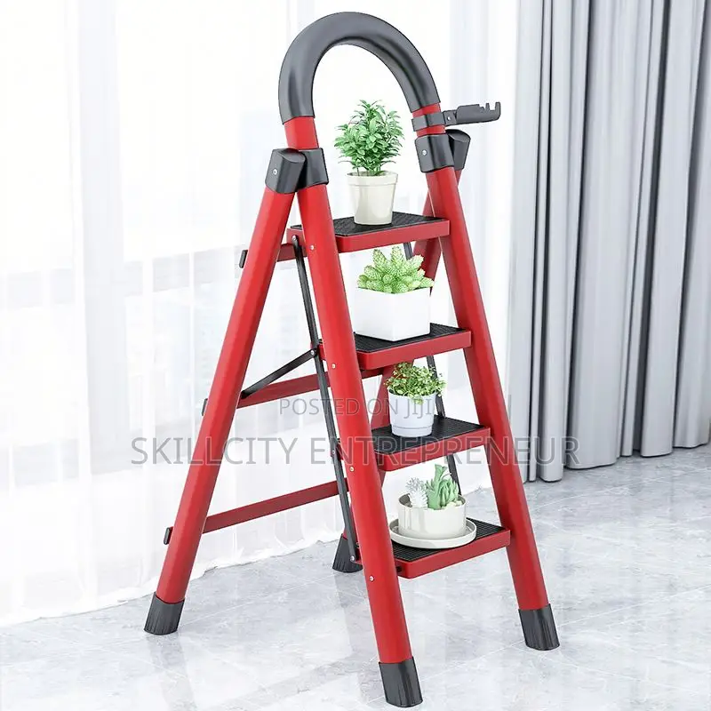 5-Step Folding Step With Handrail