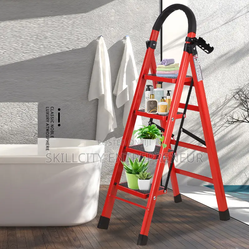 4-step Folding Step With Handrail