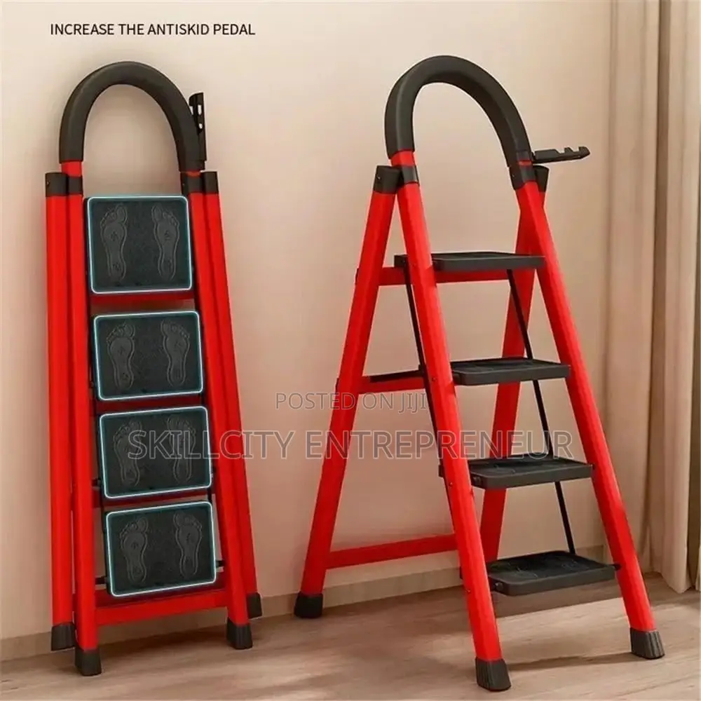 4-step Folding Step With Handrail