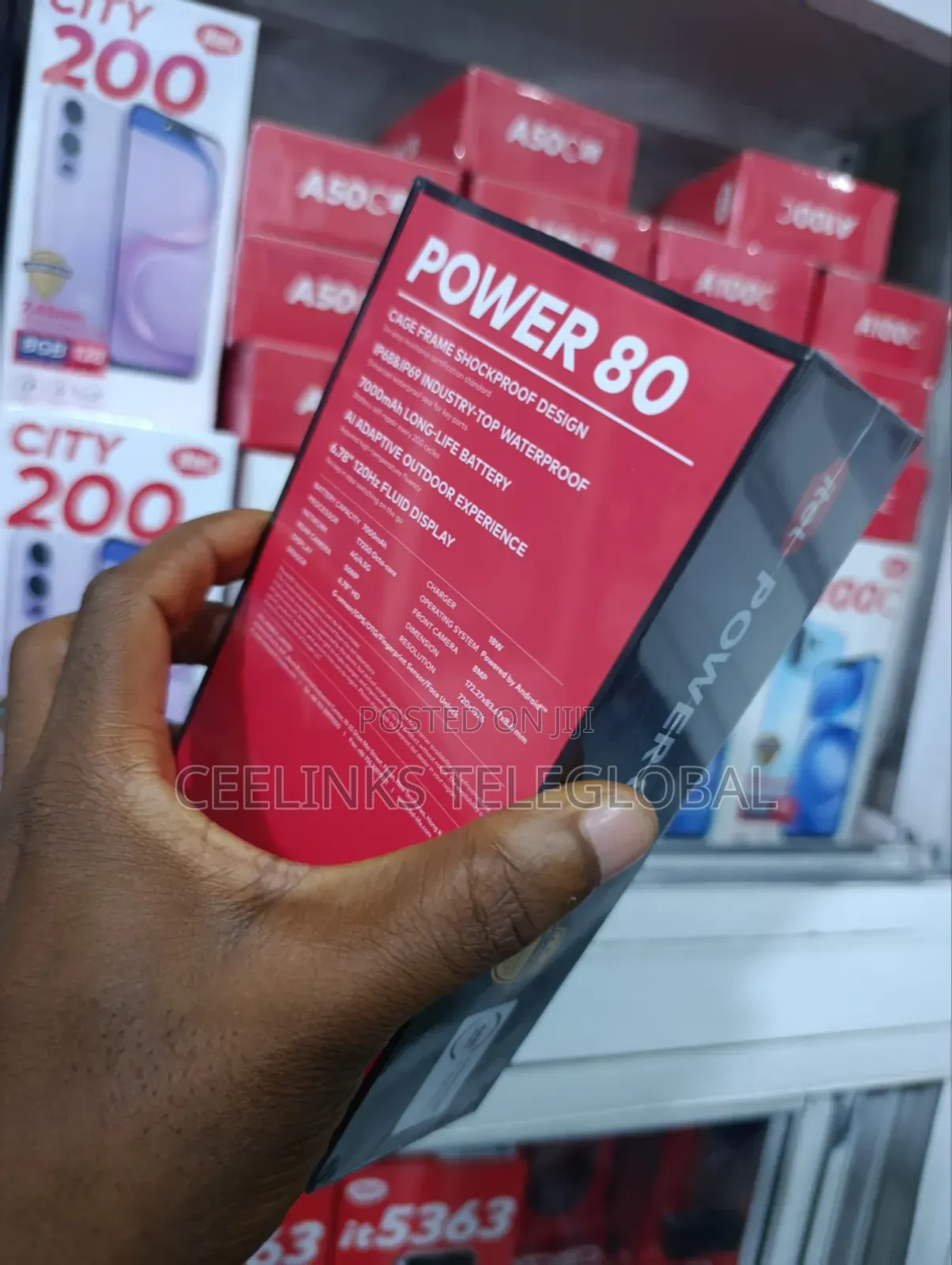New Itel Power 70 128 GB Black