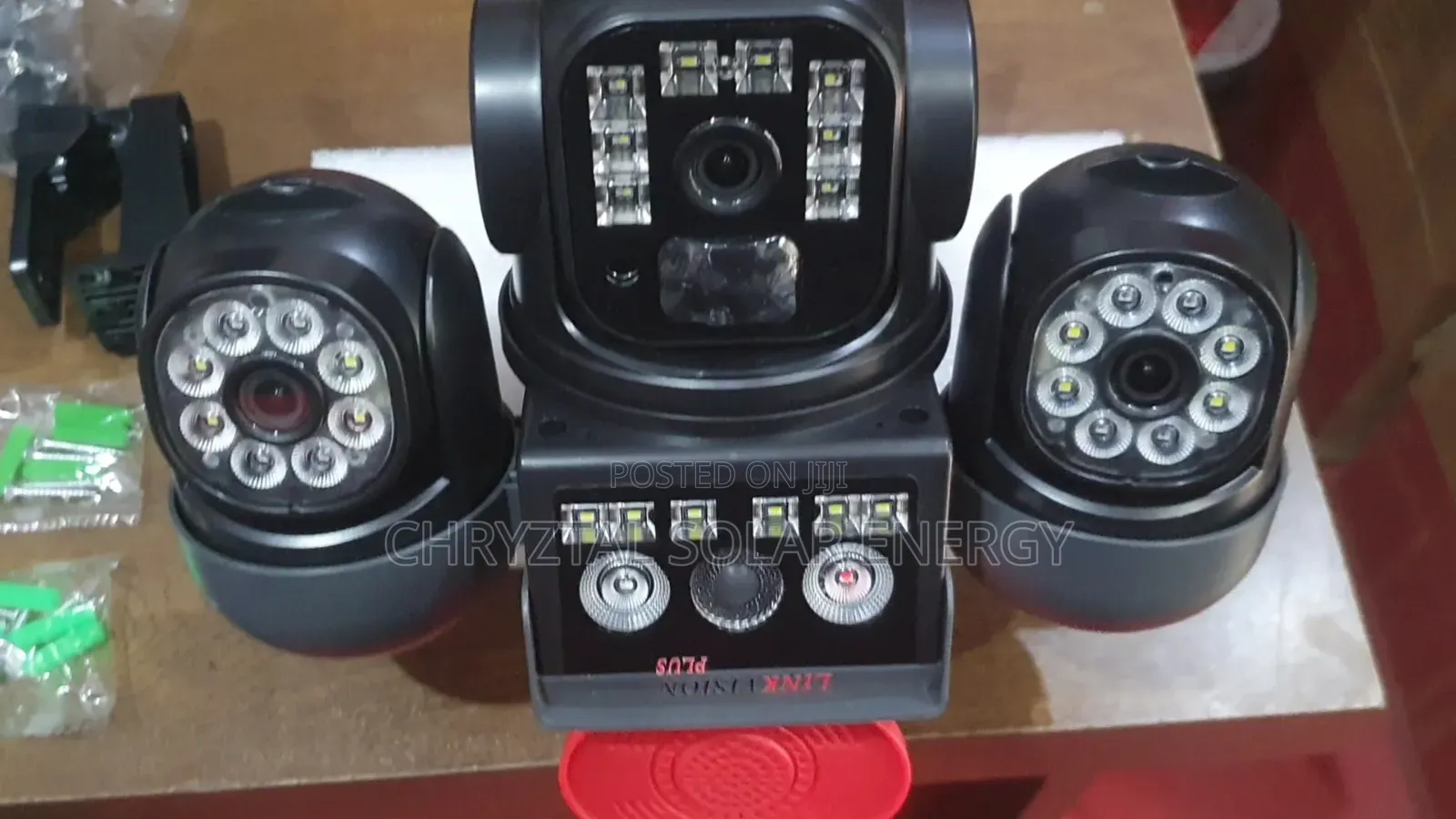 3 in 1 Lens V380 PTZ CCTV Solar Camera With Alarm System 12mp