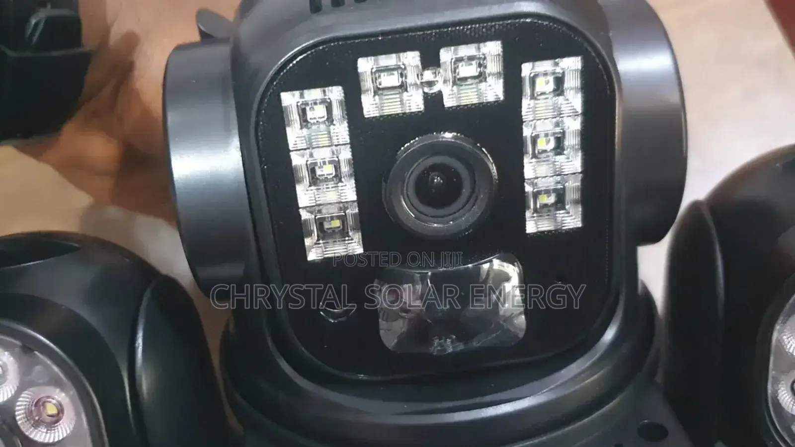 Triple Lens V380pro Camera With 6 Batteries Solar Panel, Smart CCTV