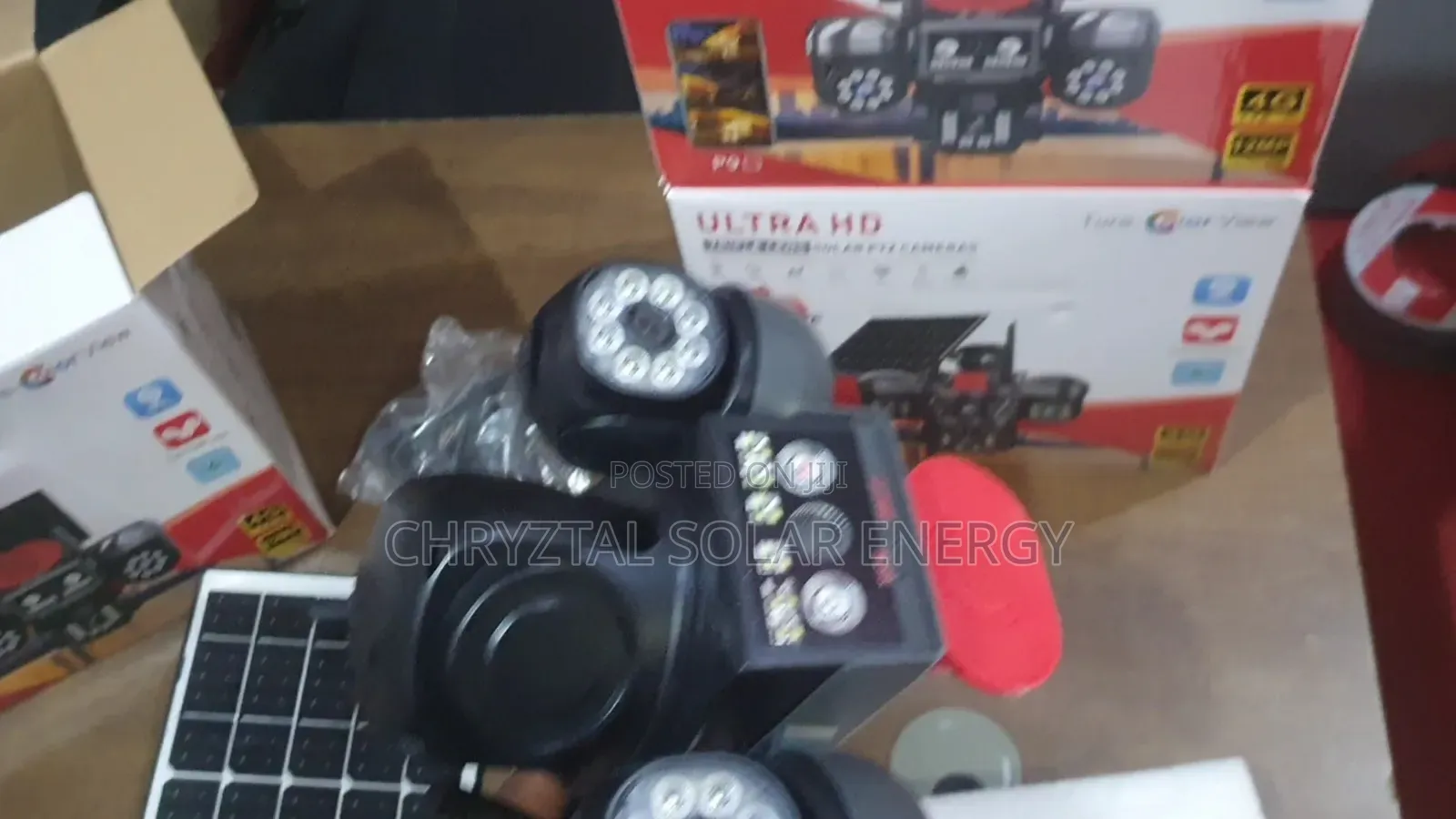 3im1 PTZ All 3 Lens Auto/Manual Rotation V380pro Solar Camera With App
