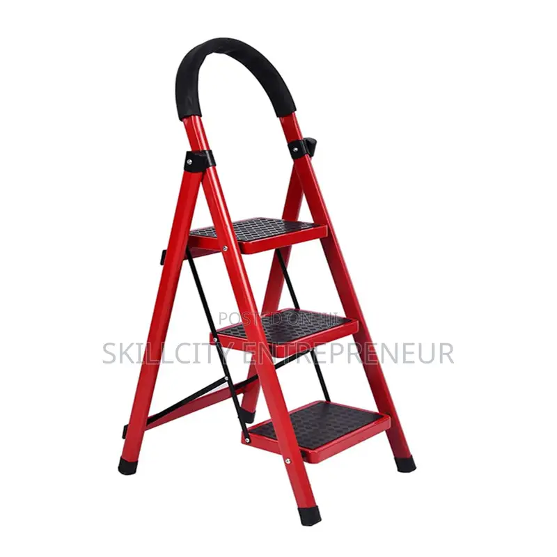 3-Step Folding Step With Handrail