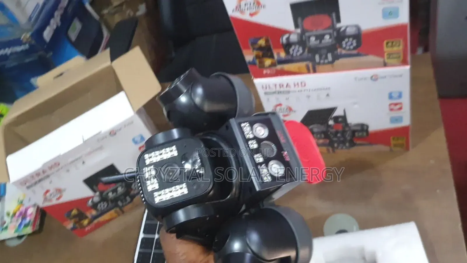 3in1 Triple 12mp Lens V380 Solar Camera With All Active PTZ Rotation
