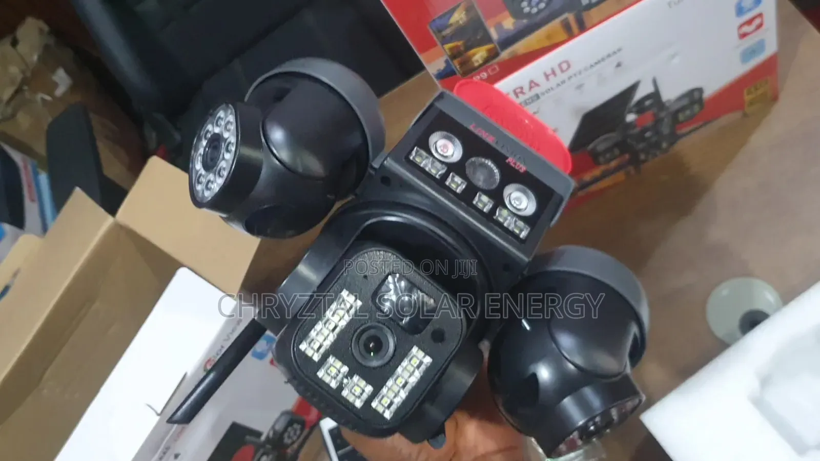 3in1 Triple Lens Solar Camera With Solar Panel V380 App
6 Batteries