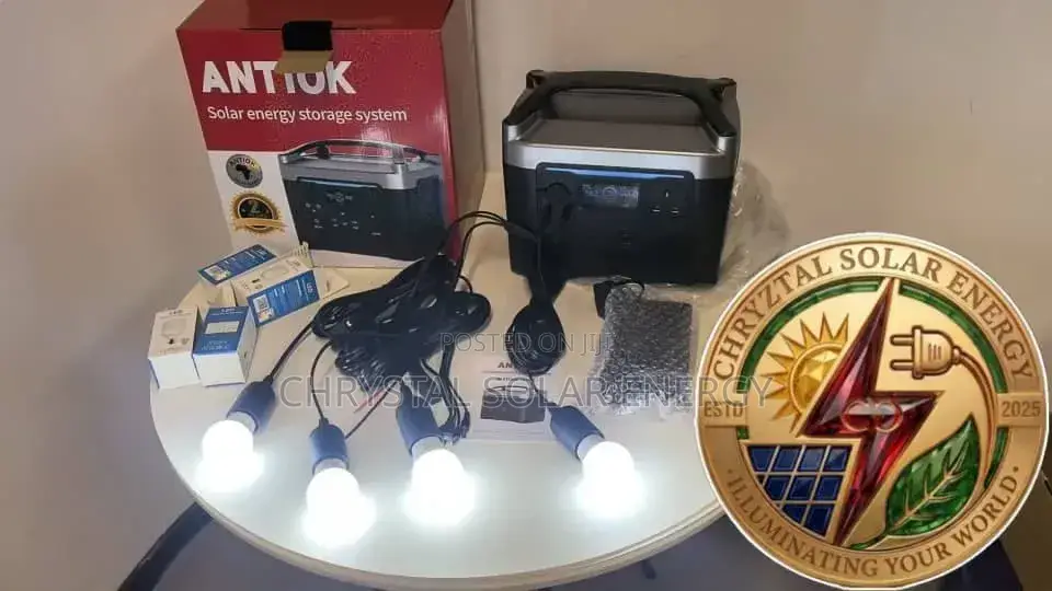 500watts 65ah Battery Antiok Solar Generator With 4bulbs Solar Panel