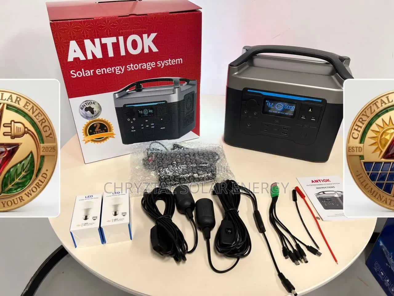 500watts 65ah Battery Antiok Solar Generator With 4bulbs Solar Panel