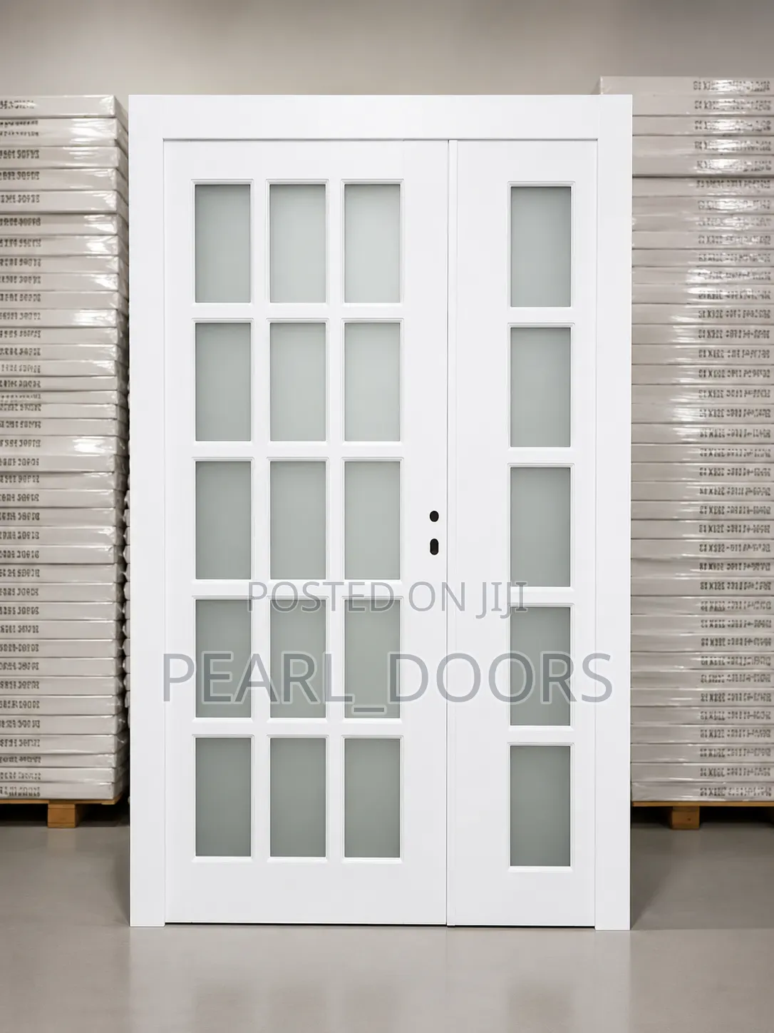 4ft by 7ft Flush Door With Glass