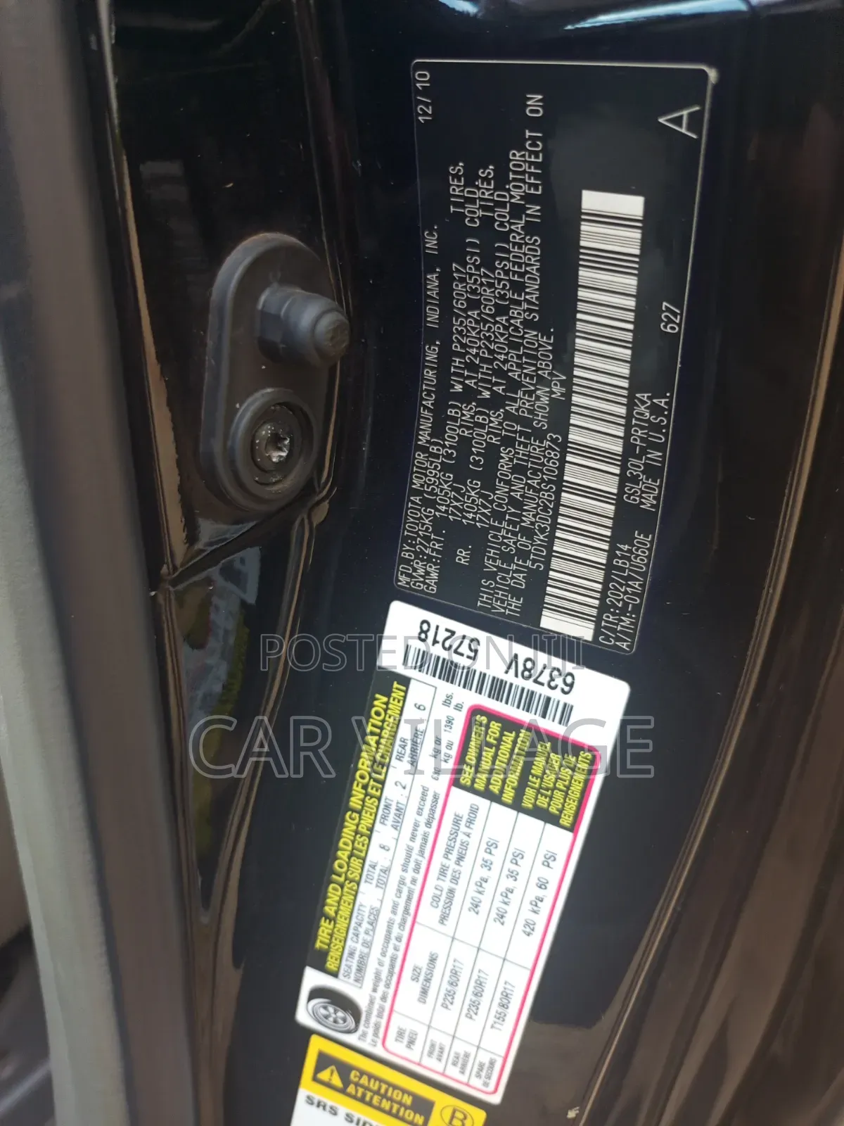 Toyota Sienna 2011 Black