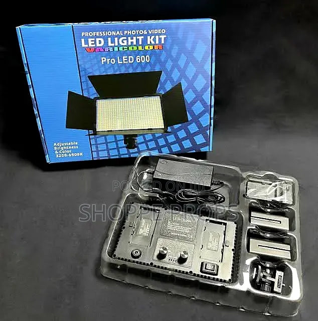 Pro Led 600 Photo Video Light Kit With Tripod Stand