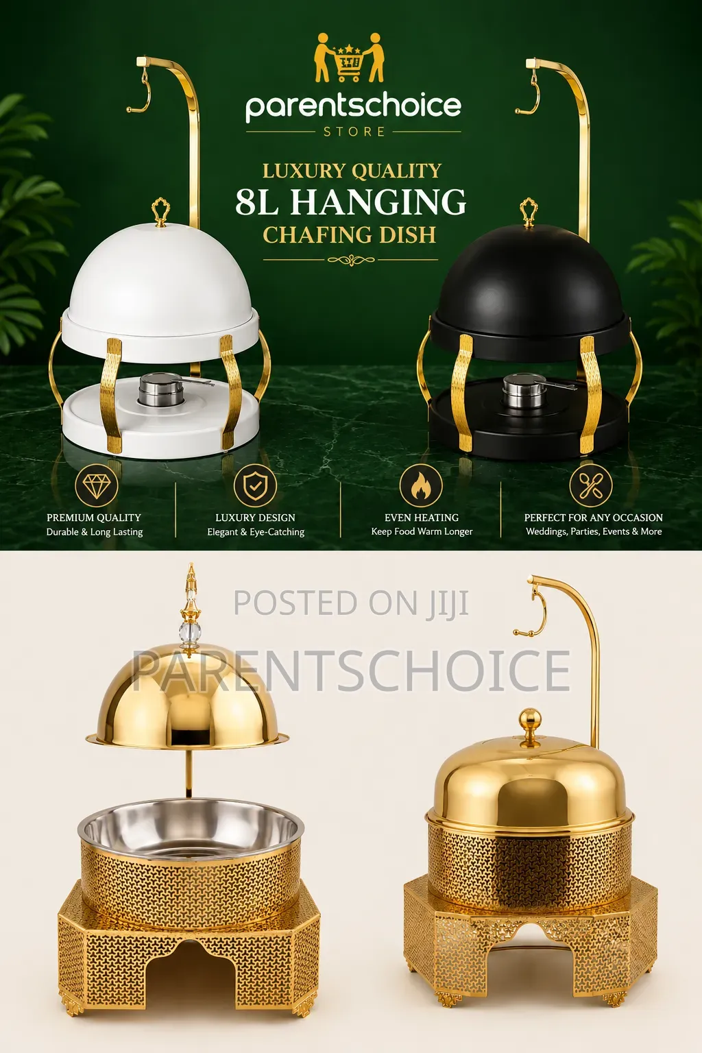 8l Luxury Quality Hanging Chafing Dish Collection