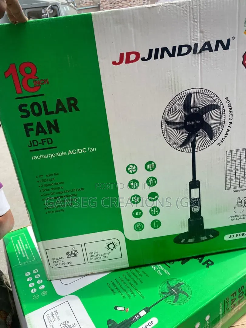 Jd Jindian Rechargeable Solar Fan
