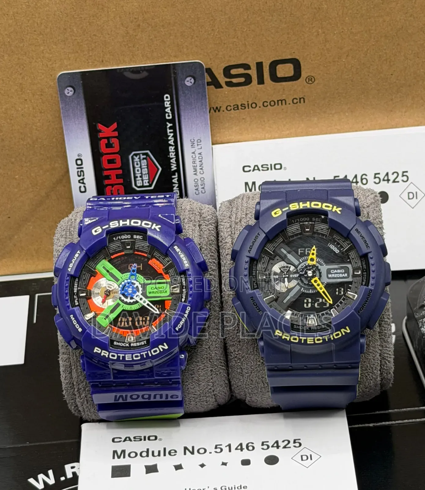 G-Shock Digital and Analogue Time Display Rubber Watch,With Date,