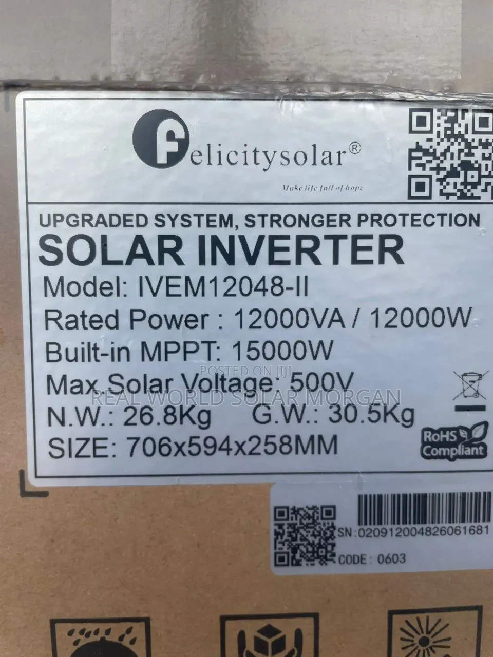 Felicity 12kva Hybrid