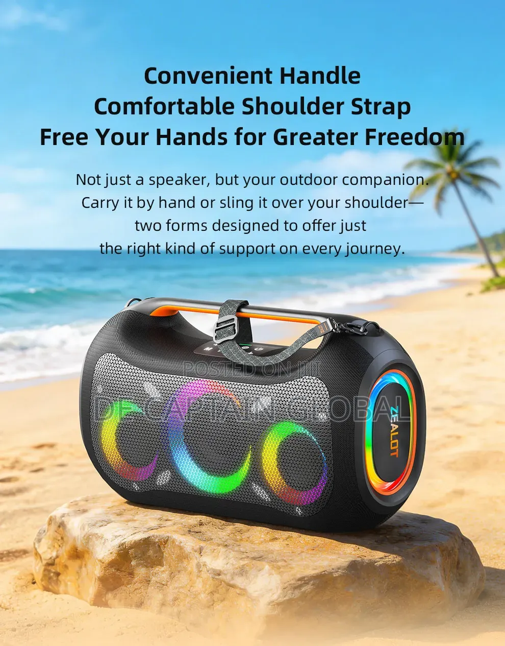 Zealot Ze51 High Power Portable Bluetooth Partybox Speaker