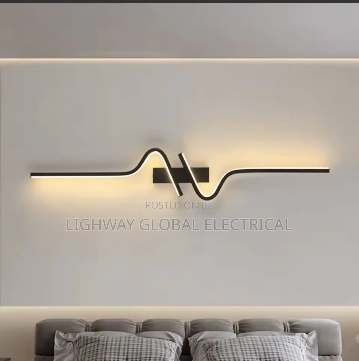 Modern Minimalist Strip Led Bedside / Tv Console Decor Wall Light