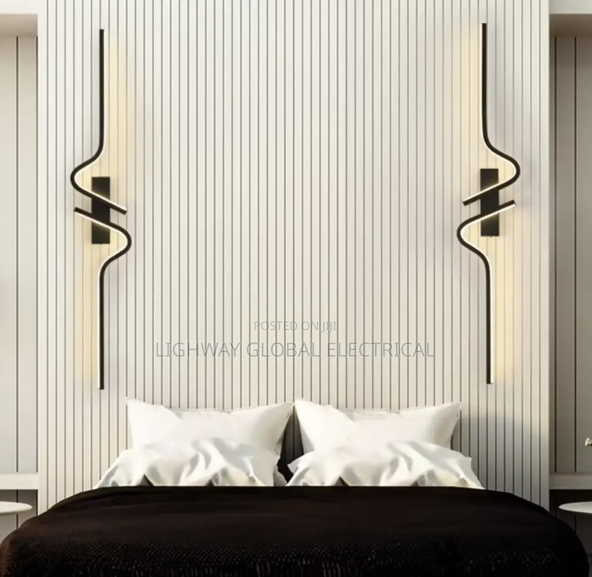 Modern Minimalist Strip Led Bedside / Tv Console Decor Wall Light