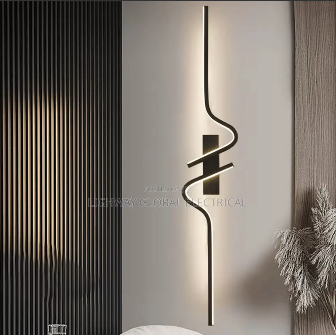 Modern Minimalist Strip Led Bedside / Tv Console Decor Wall Light