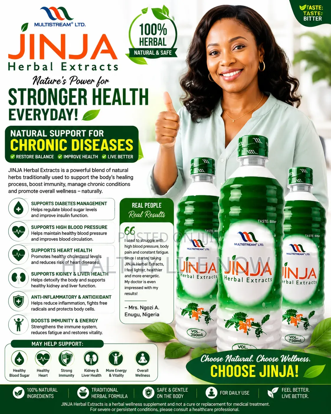 Stronger Health Everyday Day Use Jinja Herbal Extract