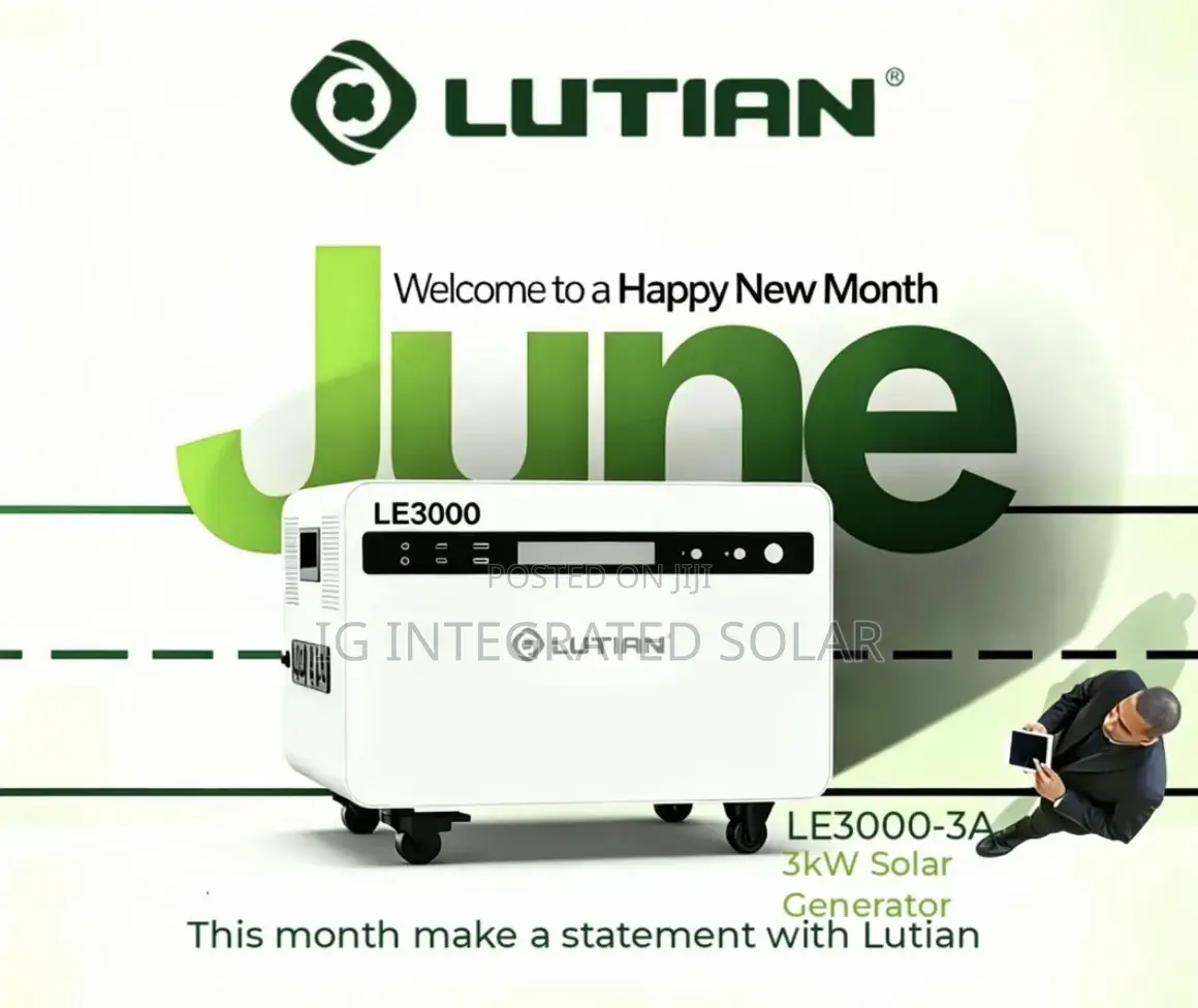 3000w Lutian Solar Generator With 3kwh Lithium Battery Inbuilt