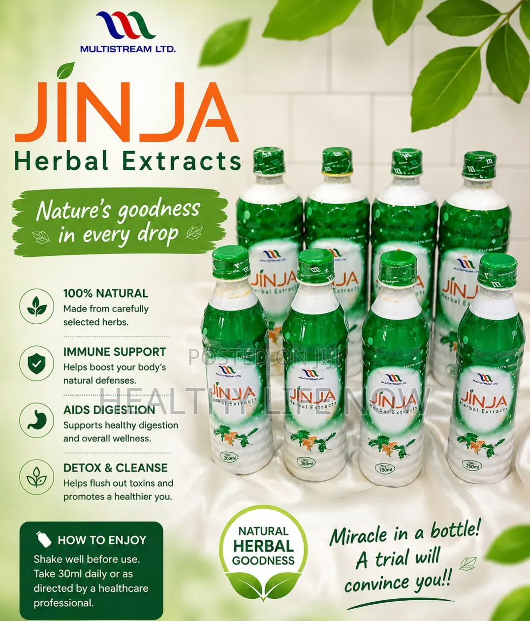 Jinja Supports Natural Body Defense Against Sickness