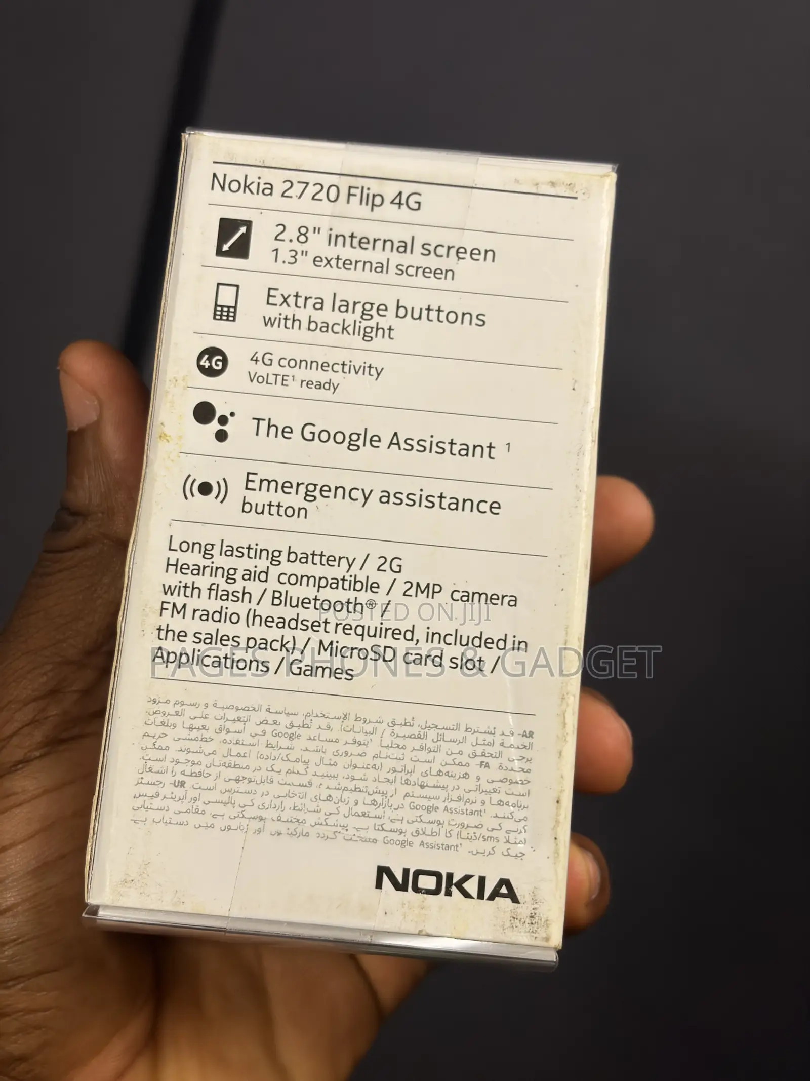 New Nokia 2720 Flip 512 GB Black