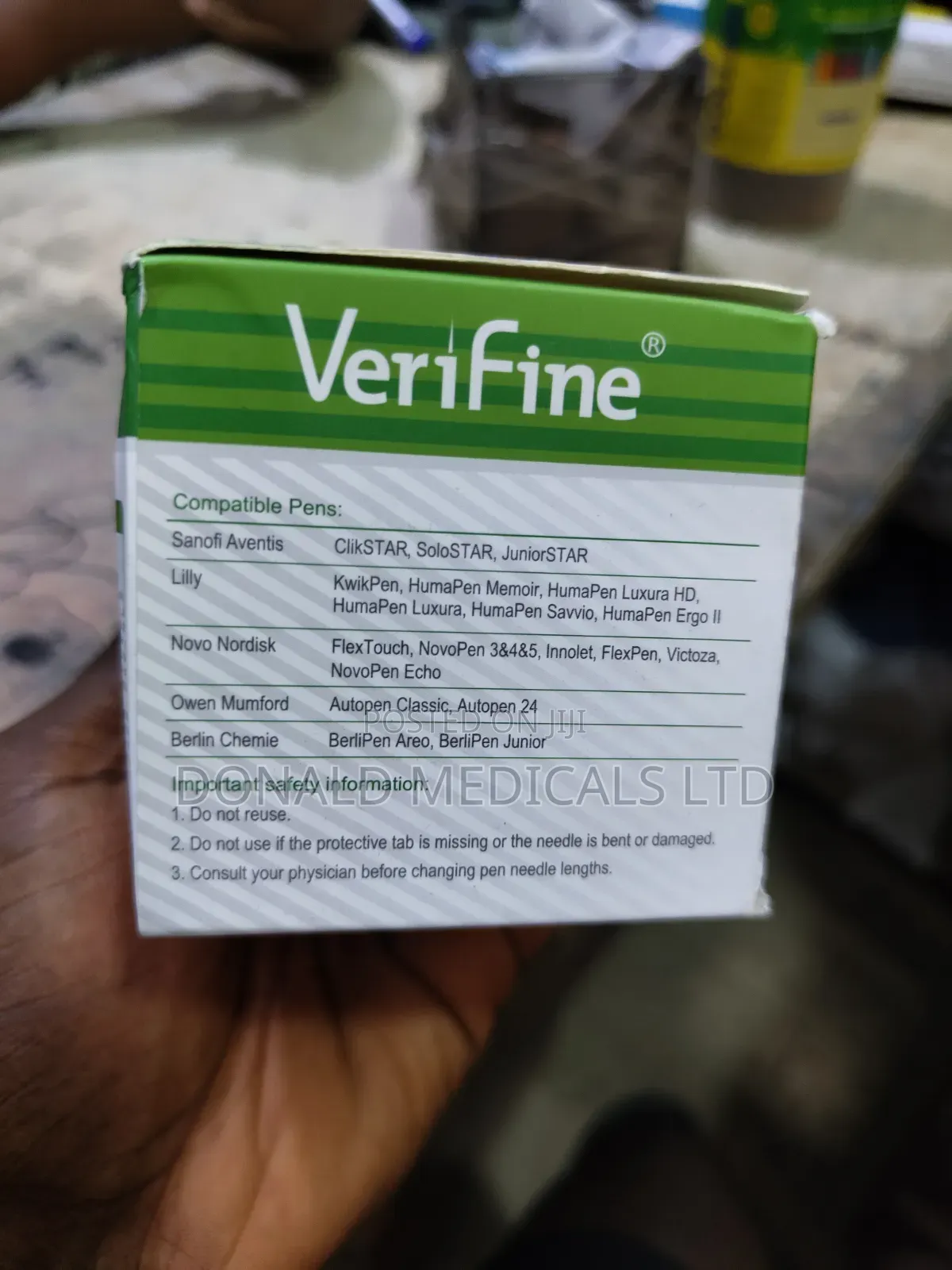 Pen Needles - Verifine , Medifine , Optimal Solution.