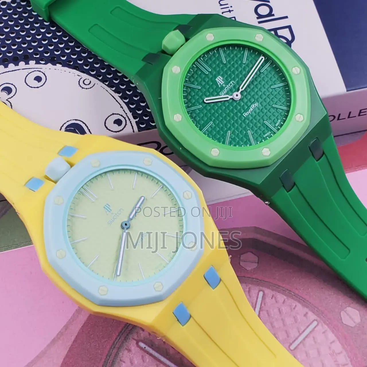 Reversible Luxury Rubber Strap Wristwatch Unisex Automatic Design