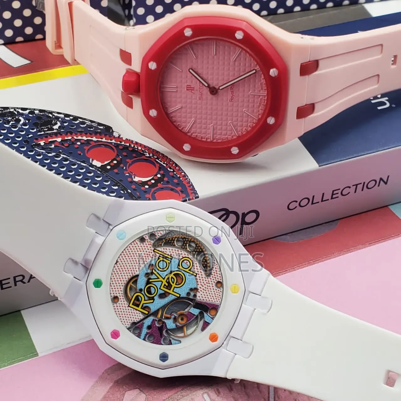 Reversible Luxury Rubber Strap Wristwatch Unisex Automatic Design