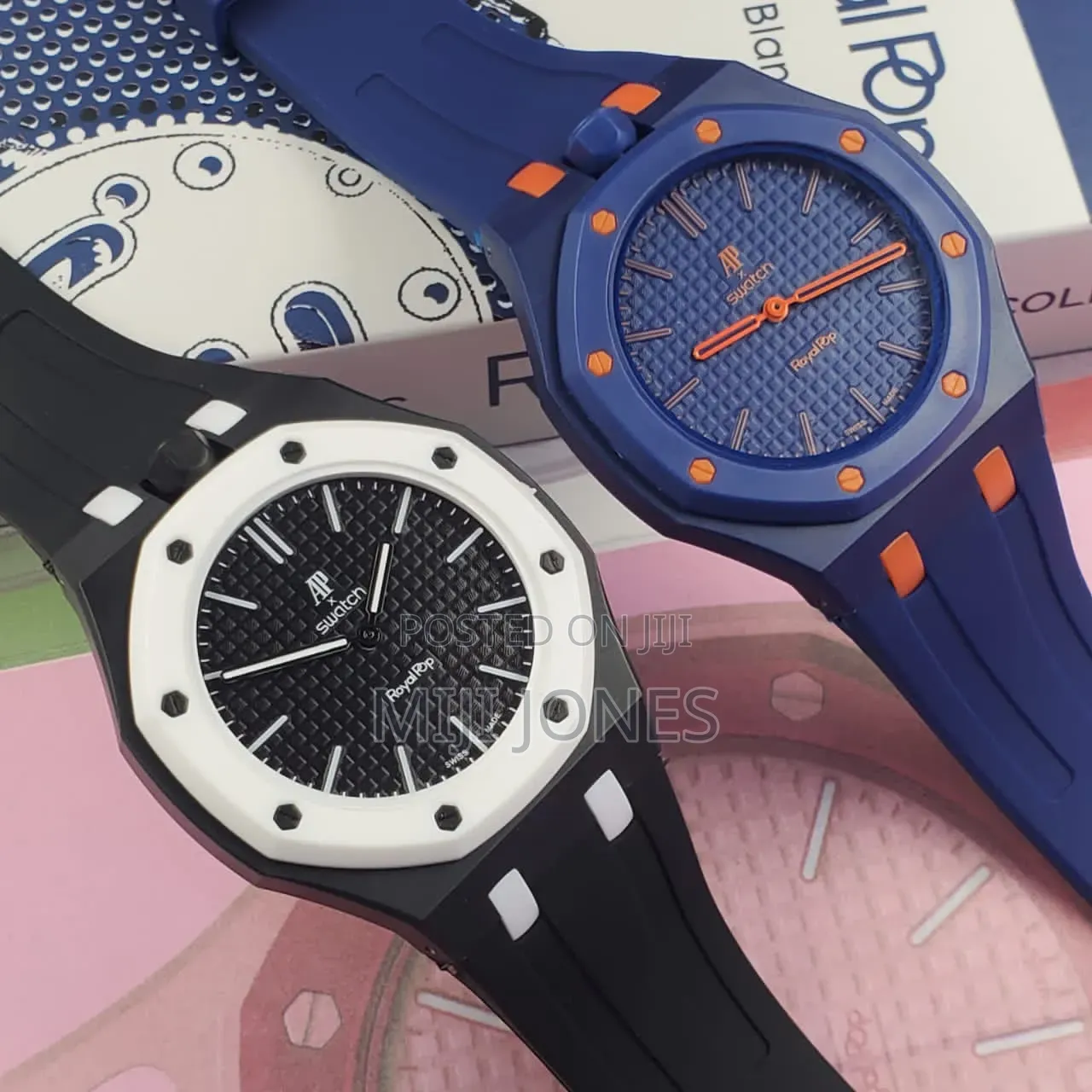 Reversible Luxury Rubber Strap Wristwatch Unisex Automatic Design